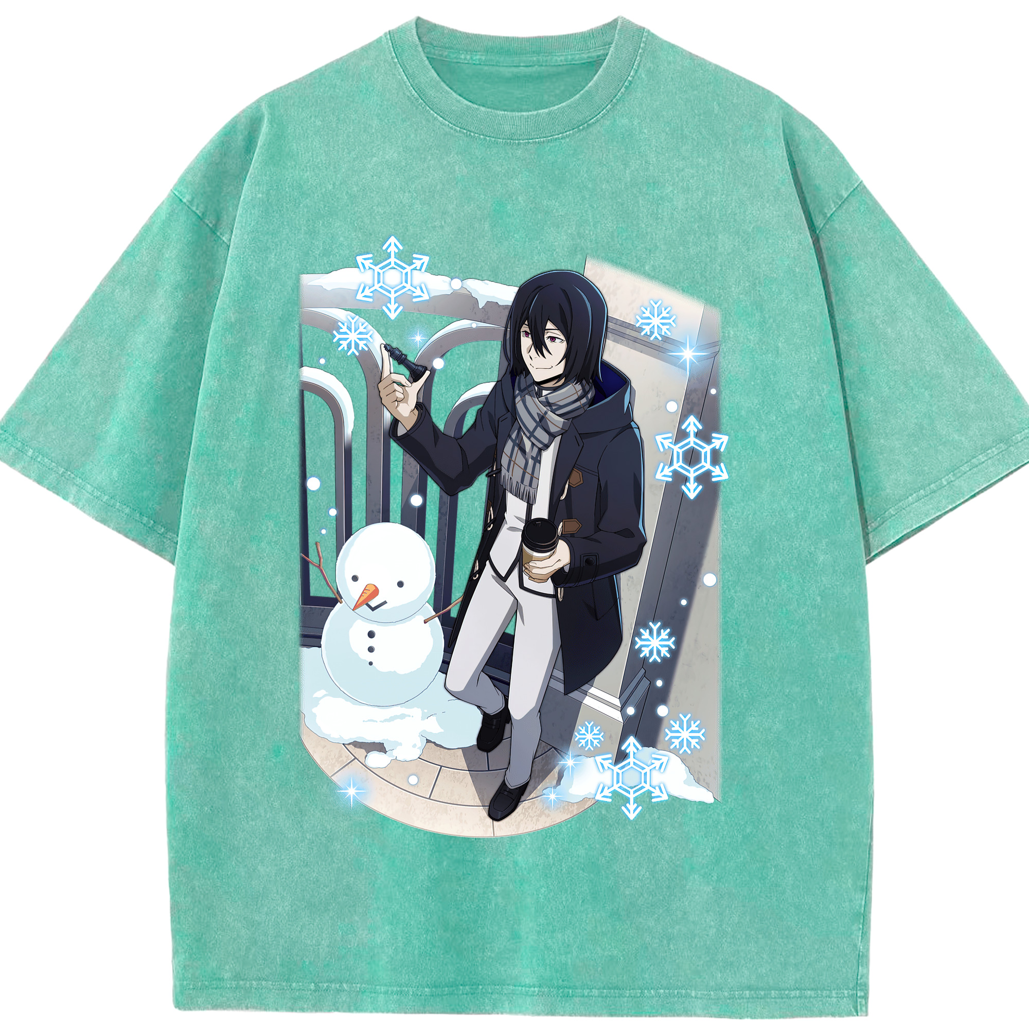（画像用） 文豪ストレイドッグス Bungo Stray Dogs 綿100% ヴィンテージ風 半袖Tシャツ（フロントプリント）